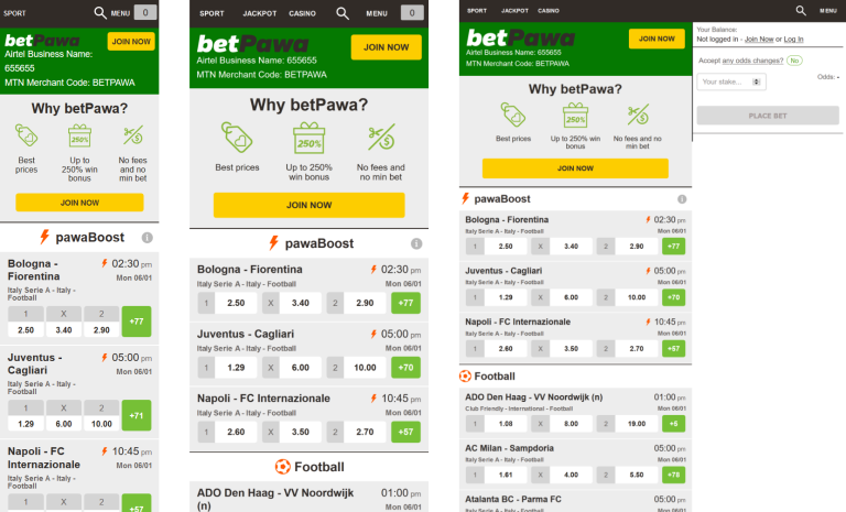 BetPawa – Sportsbetting portal